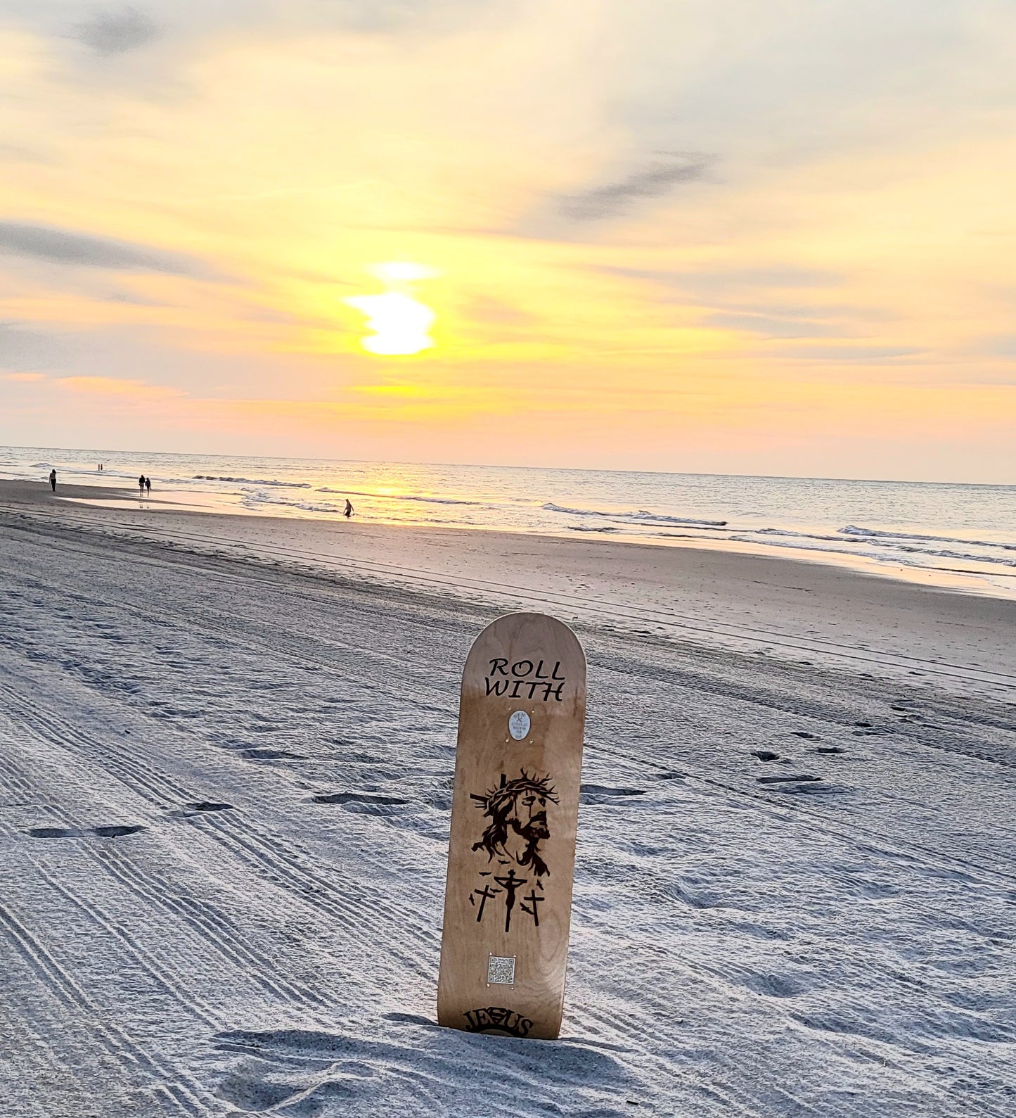 Roll with Jesus skateboard. Made by Gen-X to save the next Generations